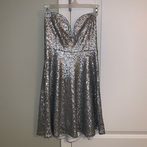 Charlotte Russe Silver Cocktail Dress